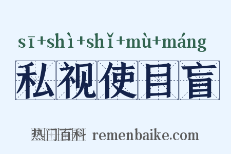 私视使目盲是什么意思的图片